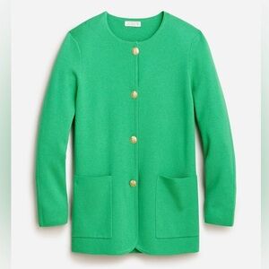 J.Crew Giselle Sweater Blazer Green